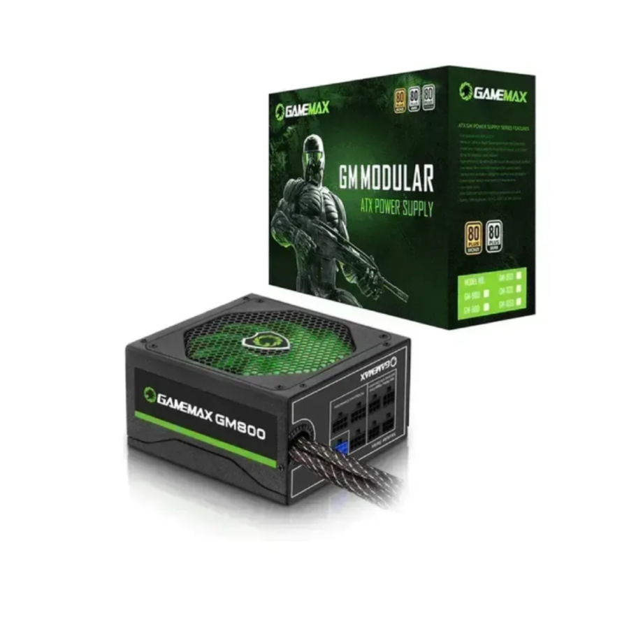FUENTE DE PODER GAMEMAX GM-800W SEMI MODULAR